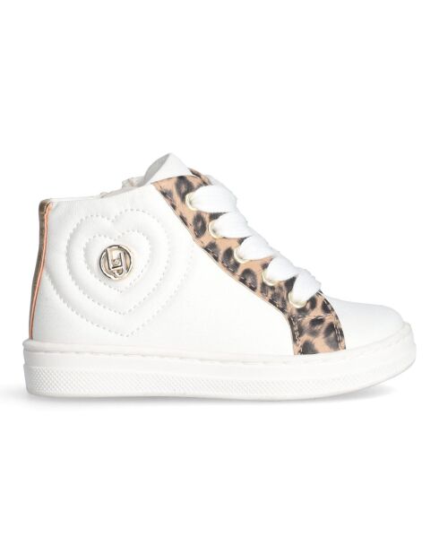 Sneakers Anastasia blanc/leopard/doré